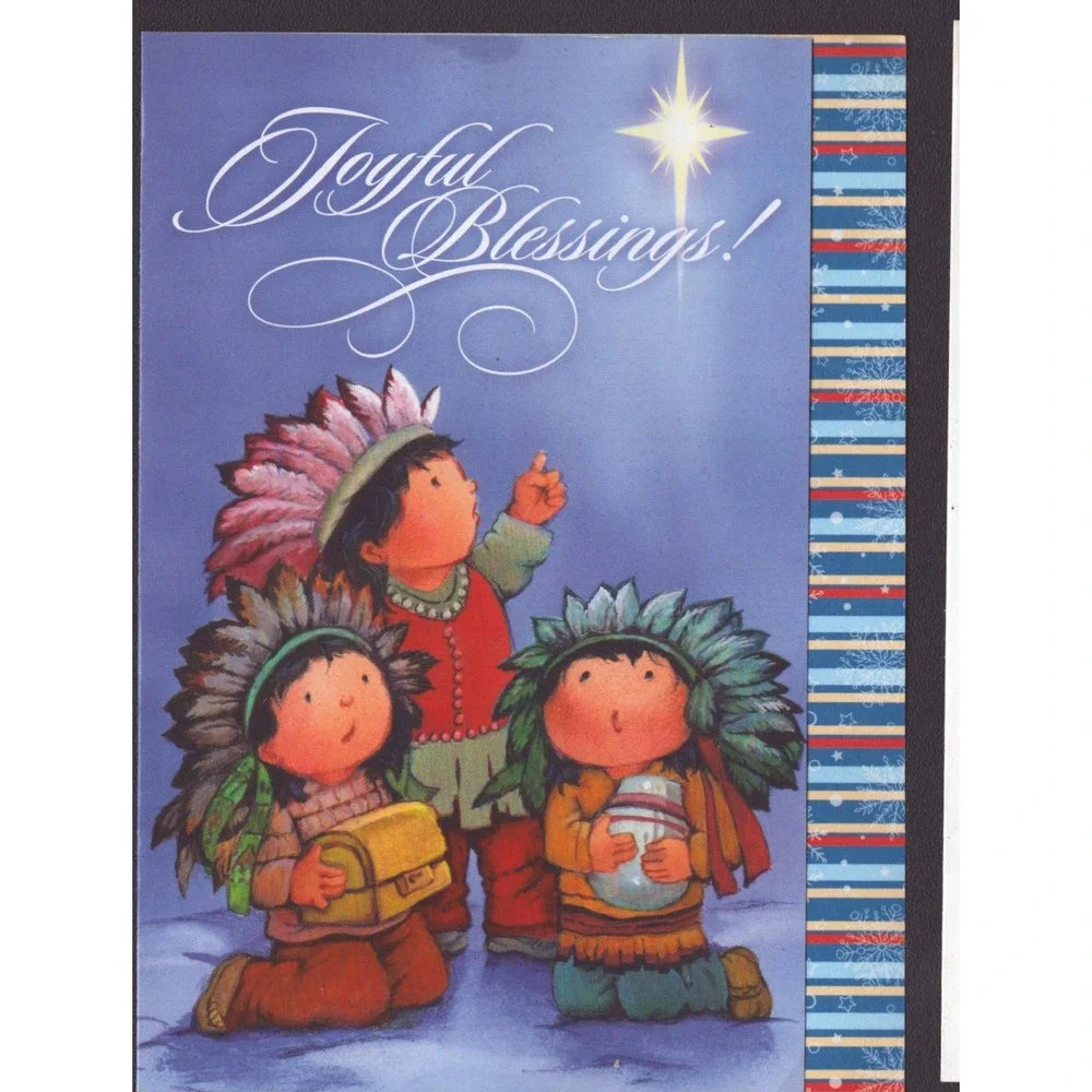 Lot of 5 St Labre Indian School Christmas Thanksgiving Cards Effie Cohen
